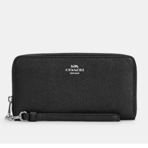 {NWT} COACH saffiano leather wristlet/wallet organizer